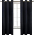 BGment Black Blackout Curtains for Bedroom 63 Inches Long, Each Panel 42 Inch by BGment