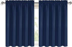 DWCN Short Curtains for Bathroom Windows 36 inches Length 2 Panels Set - Image 9