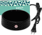 Electric Large Candle Warmer Plate - Ceramic Candle Wax Warmers for Jar Candles, Coffee Mug Warmer Cup Warmers for Home Office Aromatherapy Fragrance and Heating Beverage (Black and White Honeycomb)