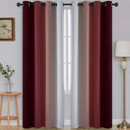 SimpleHome Ombre Room Darkening Curtains 82 inches Length by SimpleHome