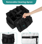 Cleaning Caddy Bag,Cleaning Caddy with Handle for Housekeepers,Black Square