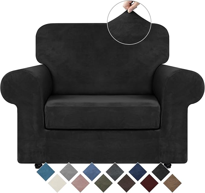 WEERRW Velvet Stretch Chair Sofa Slipcover by WEERRW