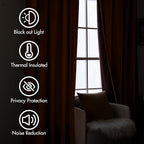 MIULEE Velvet Curtains 108 inches Long 2 Panels - Image 5