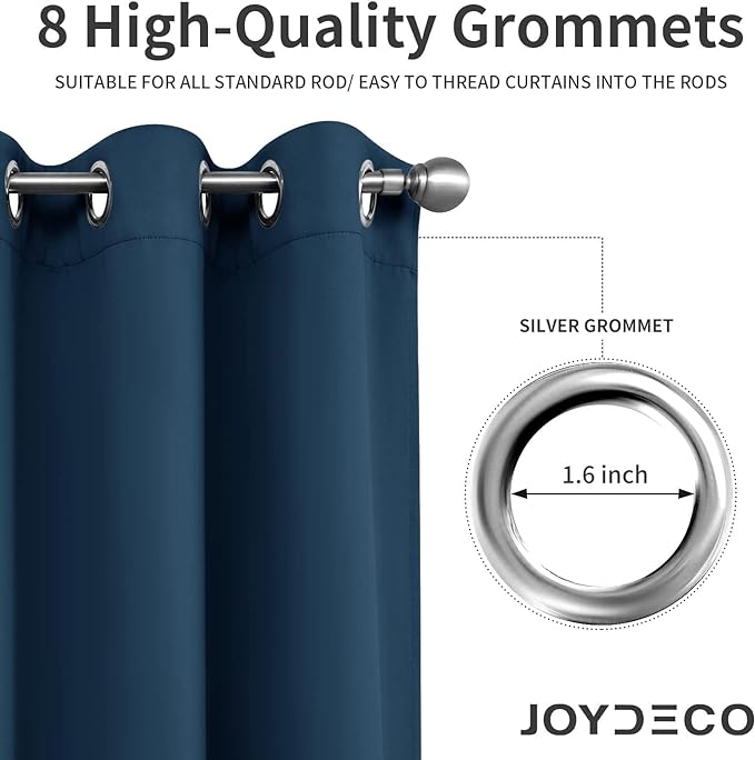 Joydeco Blackout Curtains 108 Inch Length 2 Panels Set, Thermal Insulated Long - Image 5
