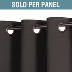 H.VERSAILTEX Brown Blackout Curtains - Image 2