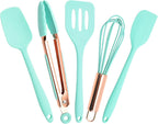Kitchen Utensil Set,5 Pcs Mini Silicone Cooking Utensils Sets