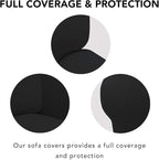 PureFit Super Stretch Sofa Slipcover – Spandex Non Slip Soft Couch Sofa Cover - Image 3