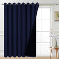 Yakamok 100% Blackout Sliding Door Curtains, Thermal Insulated Grommet Full by Yakamok