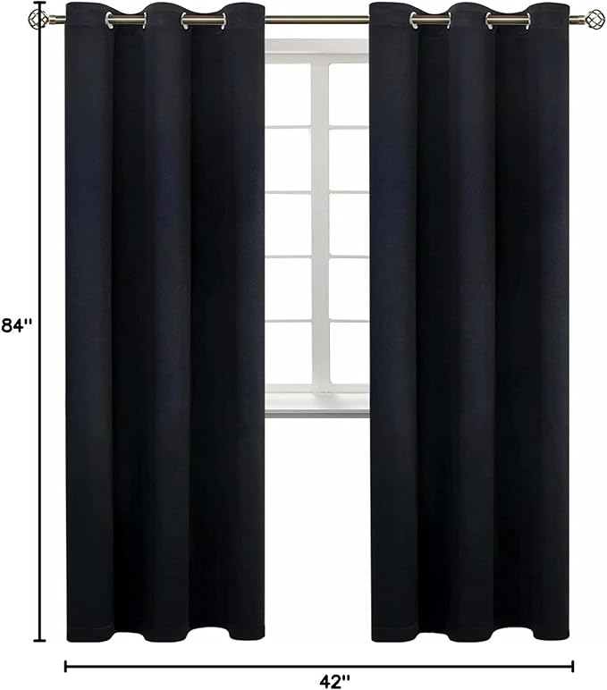 BGment Black Blackout Curtains for Living Room - Image 9