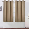 LEMOMO Blackout Curtains 42 x 63 inch/Natural Curtains Set of 2 Panels/Thermal by Lemomo
