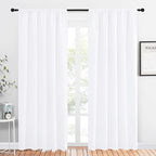NICETOWN White Bedroom Curtain Panels by NICETOWN