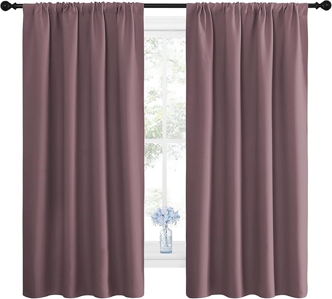 NICETOWN Blackout Curtains for Living Room, Darkening Window Curtain Panels - Image 2
