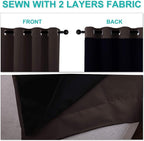 NICETOWN 100% Blackout Curtains 54 inches Long, 1 Pair, 42 inches Width Each - Image 6