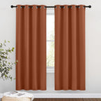 NICETOWN Blackout Burnt Orange Curtains 72 inches Long by NICETOWN