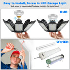 Garage Lights - Ultra Brighter 40,000LM Garage LED 6500K Daylight