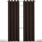 Yakamok 2 Panels Thermal Insulated Grommet Light Blocking Blackout Curtains - Image 2