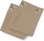 LEMOMO Blackout Curtains 42 x 63 inch/Natural Curtains Set of 2 Panels/Thermal - Image 8
