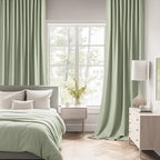 MIULEE Sage Green Back Tab Blackout Curtains 63 Inch Length 2 Panels Set - Image 2