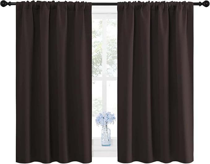 NICETOWN Blackout Curtain Panels 45 inches Long - Image 2