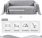 Couch Cover for Sofa Pet Friendly, Light Gray 71" x 134"