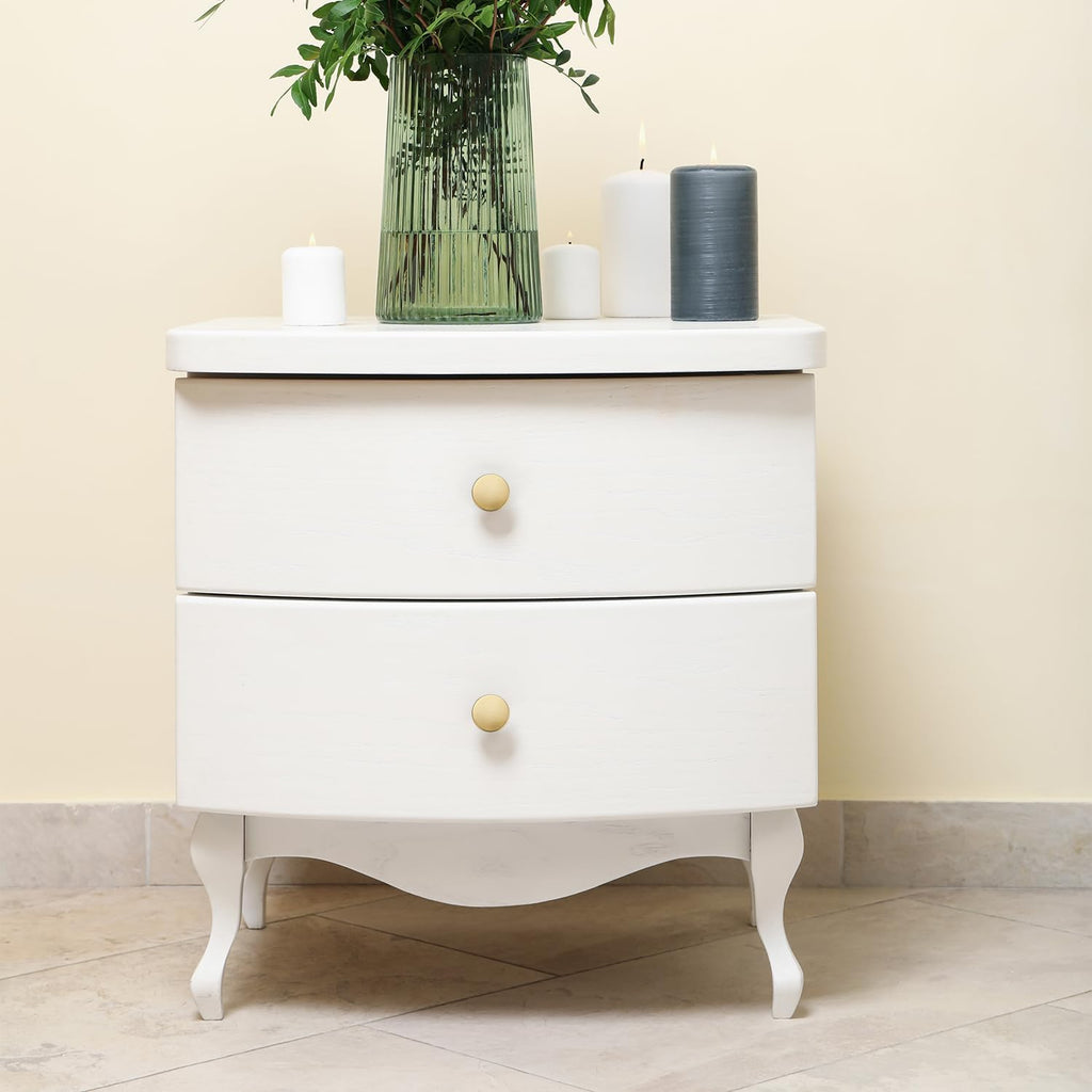 Ravinte Brushed Brass Cabinet Knobs Solid Pulls Single Hole 5 Pack