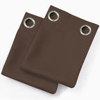 LEMOMO Blackout Curtains 52 x 120 Inch Long Chocolate Curtains Set of 2 Panels - Image 9