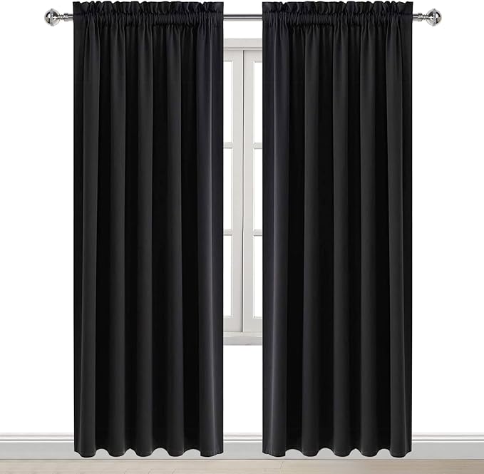 DWCN Black Blackout Curtains for Bedroom, 60 x 84 inches Long - Image 8