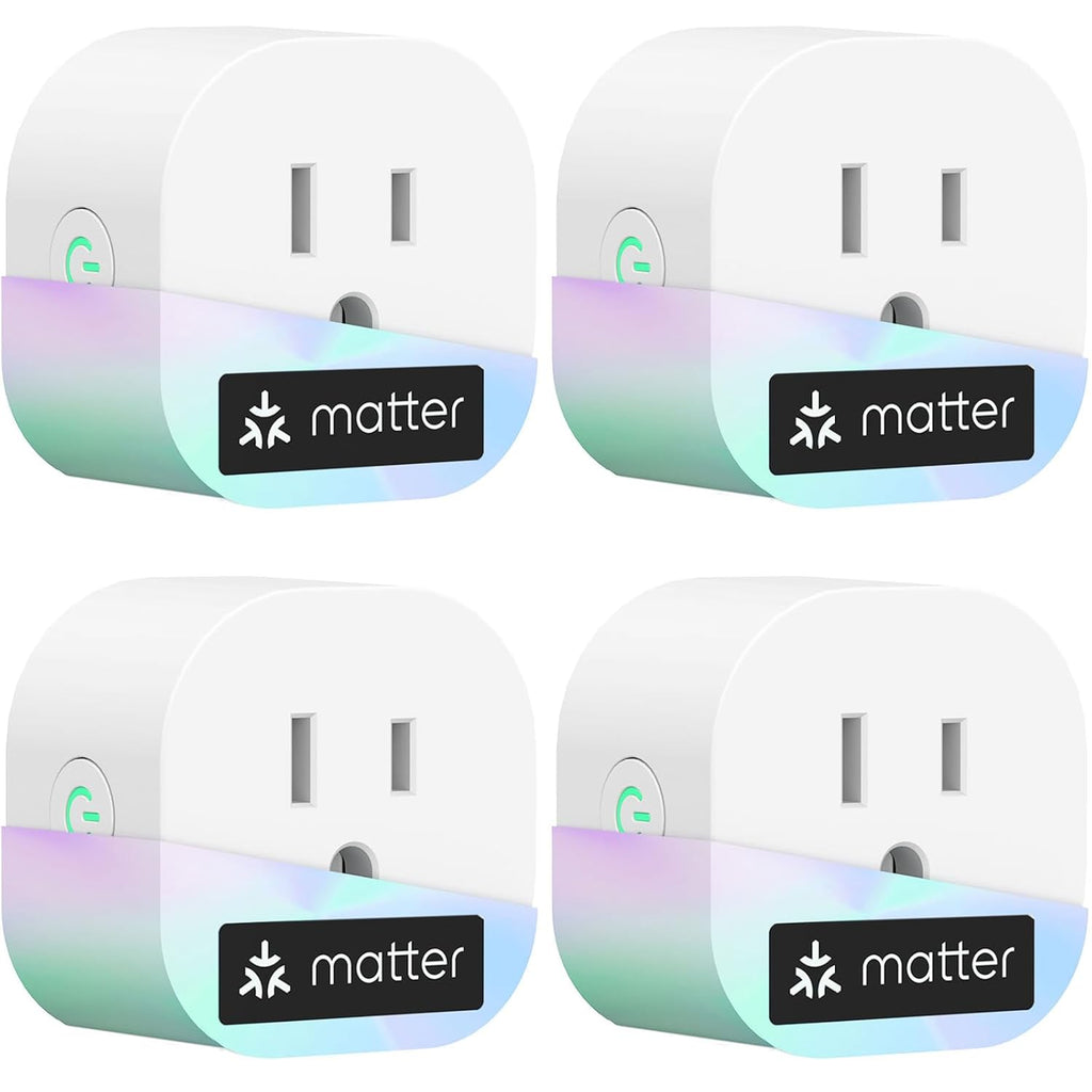 meross Matter Smart Plug Mini, Compact Size,100% Privacy Wi-Fi Smart Outlet