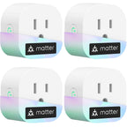 meross Matter Smart Plug Mini, Compact Size,100% Privacy Wi-Fi Smart Outlet