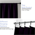 Simplebrand Ava BlackBerry Blackout Curtains - Image 4