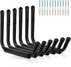 Garage Storage Jumbo Arm Hook Heavy Duty Wall Mount Organizer Utility Garden Hanger with EVA Protector (6 Pcs 13" J Hooks)