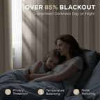 Joydeco Blackout Curtains 95 Inches Long 1 Panel, Thermal Insulated Long - Image 3