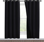 NICETOWN 100% Blackout Window Curtain Panels, Full Light Blocking Drapes by NICETOWN