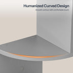 HOOBRO Corner Shelf Wall-Mounted, Set of 2 Floating Corner Shelves for Wall