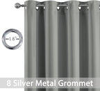 Yakamok Dove Grey Room Darking 108 Inch Length 2 Panel Sets - Image 2