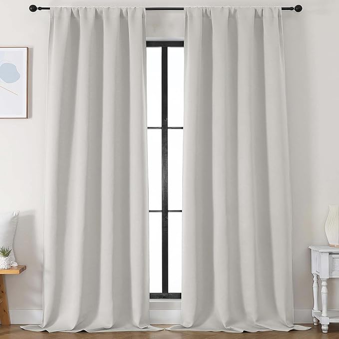 Simplebrand Ava Natural Blackout Curtains by Simplebrand