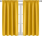 DWCN Yellow Room Darkening Blackout Curtains - Image 9