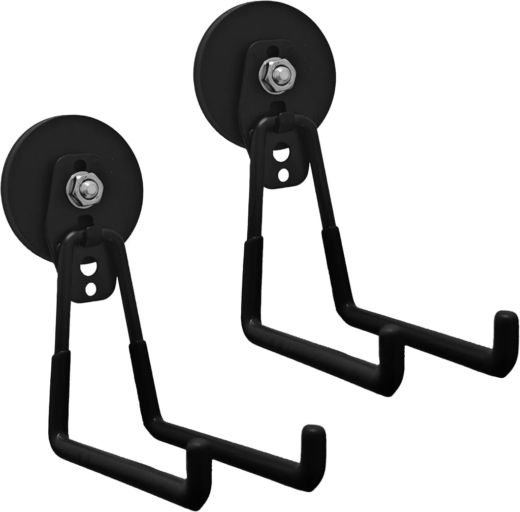 Magnetic Hooks, Heavy Duty Strong Garage Hook (Black, M)