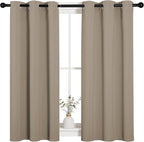NICETOWN Bedroom Curtain Panels Blackout Draperies, Thermal Insulated Solid - Image 2