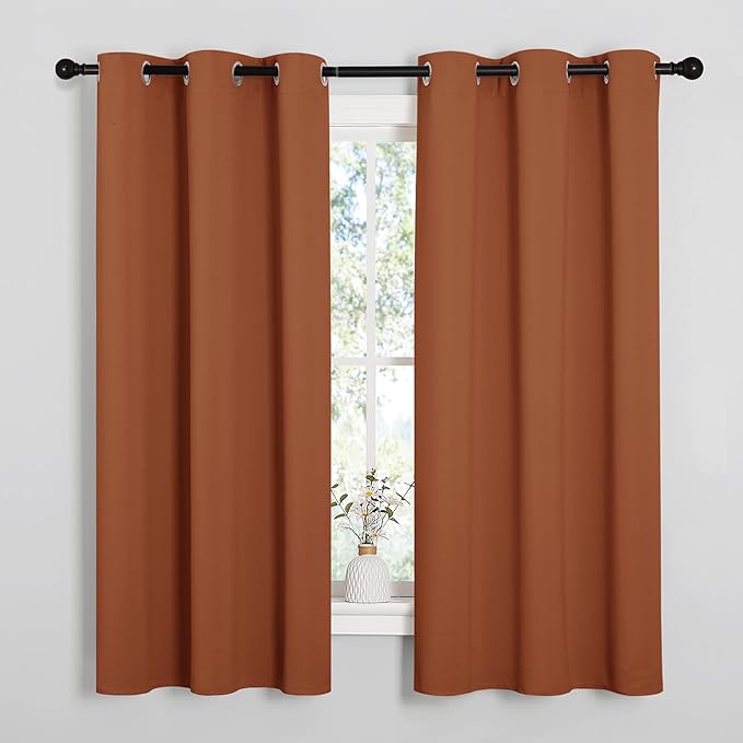 NICETOWN Bedroom Curtains 63 inches Long, Privacy and Thermal Insulated by NICETOWN