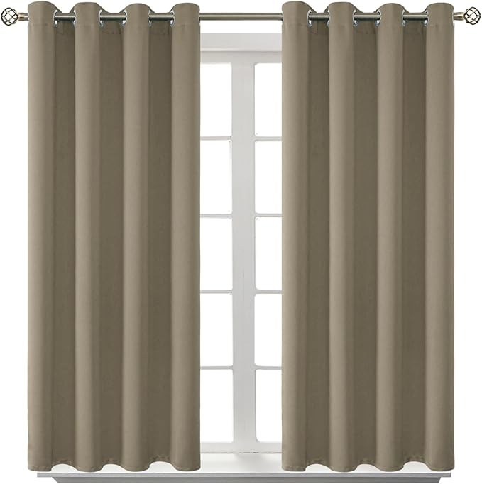 BGment Room Darkening Curtains 45 Inches Long by BGment