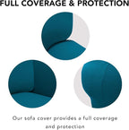 PureFit Super Stretch Sofa Slipcover – Spandex Non Slip Soft Couch Sofa Cover - Image 4
