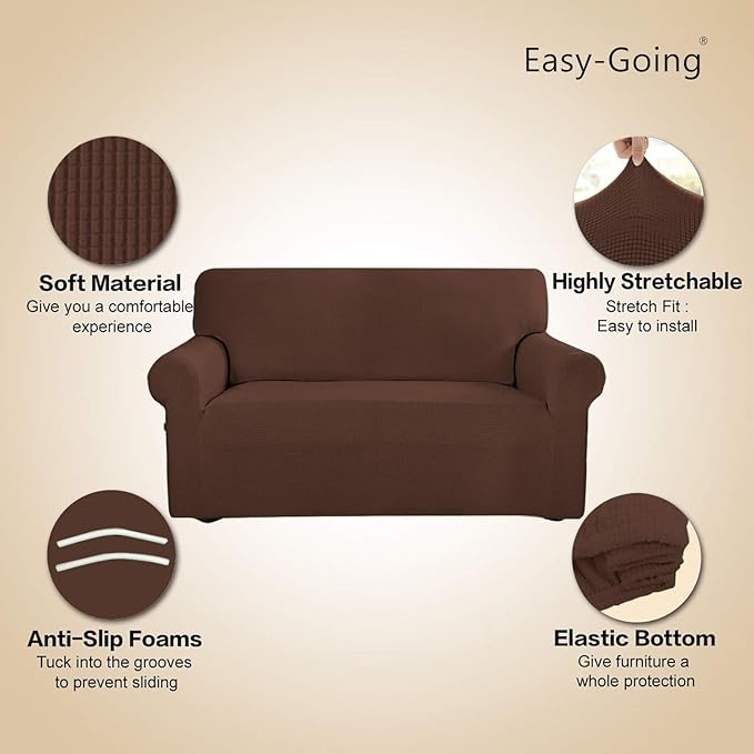 Easy-Going Stretch Sofa Slipcover 1-Piece Sofa Cover Furniture Protector Couch - Image 3