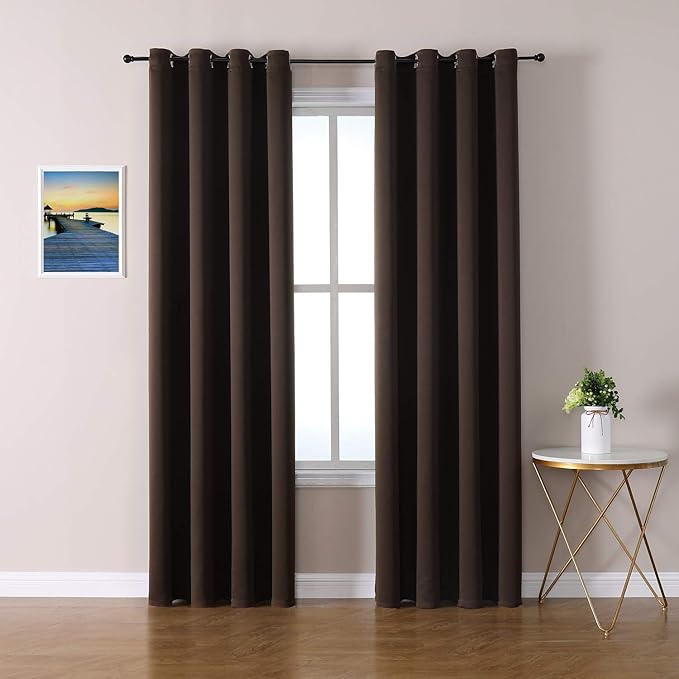 ChrisDowa Blackout Curtains 120 Inches Long 2 Panels Set by ChrisDowa
