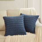 Fancy Homi 4 Packs Dusty Blue Decorative Throw Pillow Covers 16x16 Inch - Image 6