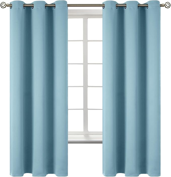 BGment Room Darkening Curtains 63 Inches Long by BGment