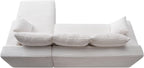 95" L-Shaped Right Facing Cloud Sectional Couch for Living Room, Modular Compressed Boneless Sectional Sofa Corduroy Boneless Corner Foam Sofa W/Chaise Lounge and Pillows