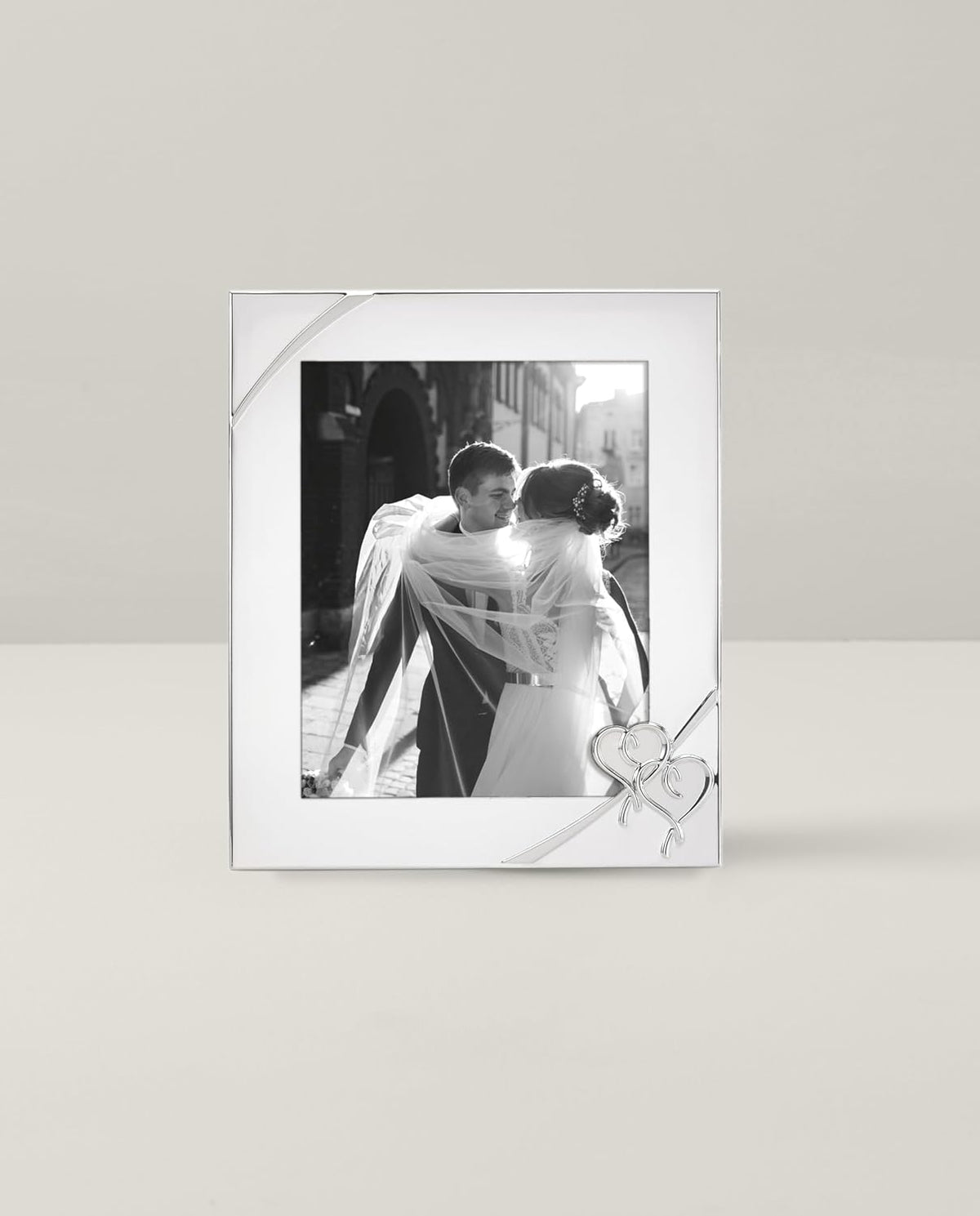 Lenox True Love 8x10 Wedding Silverplate Picture Frame