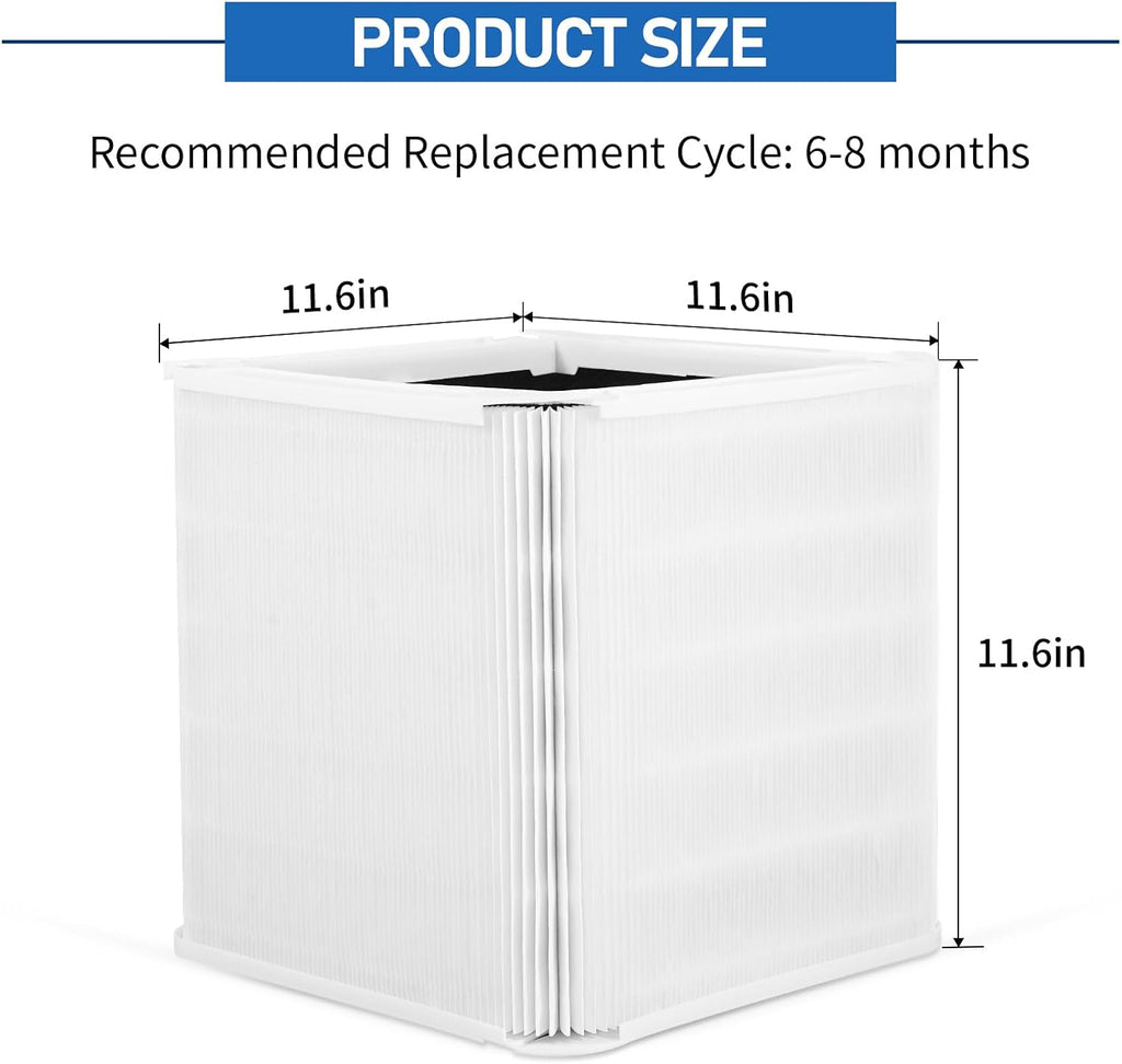 3 Pack 211+ Replacement Filters Compatible with Blue Pure 211+ Air Purifier