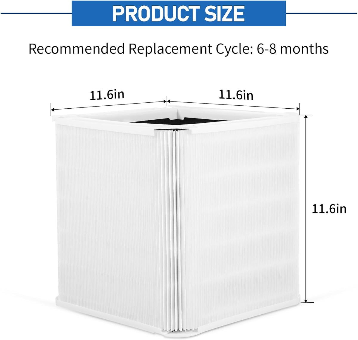3 Pack 211+ Replacement Filters Compatible with Blue Pure 211+ Air Purifier
